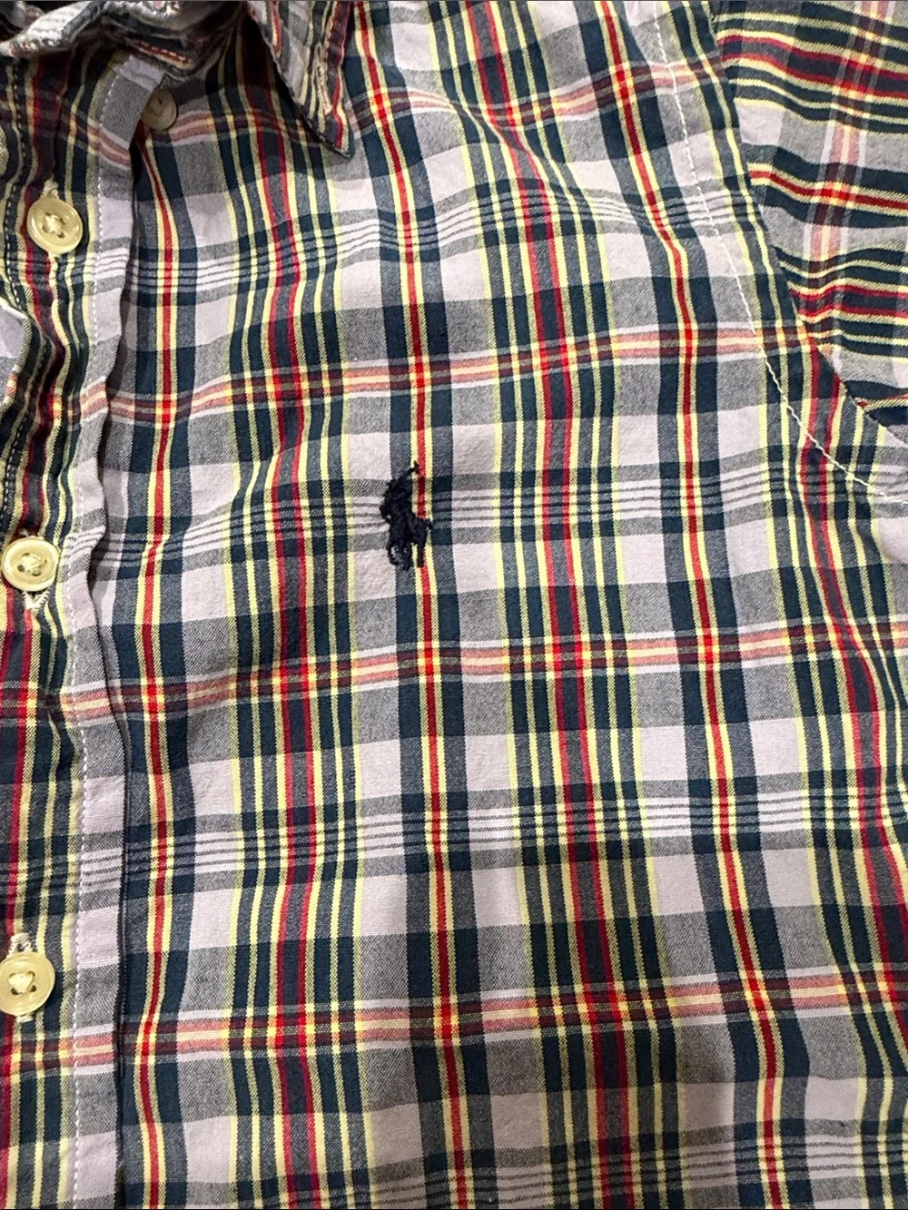 Ralph Lauren Short-Sleeve Plaid Button-Down Size 4T